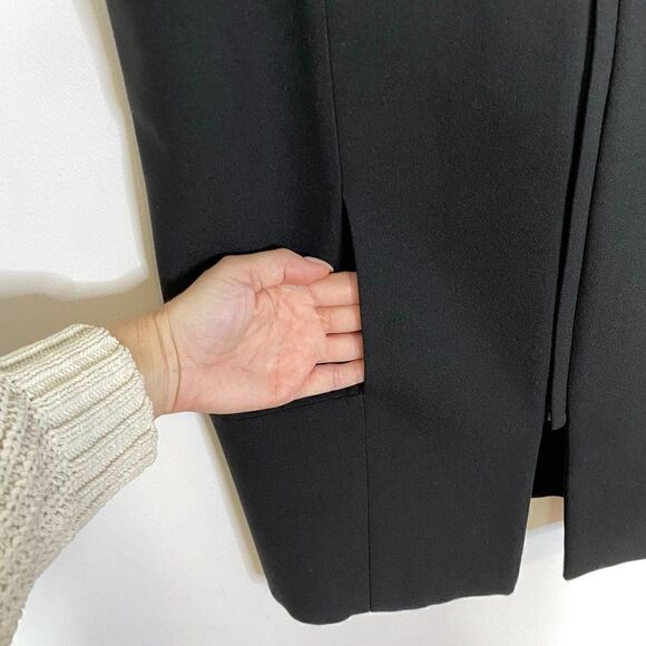 RAD by Rad Hourani Black Ponte Knit Zip Up Vest - Picture 3 of 5